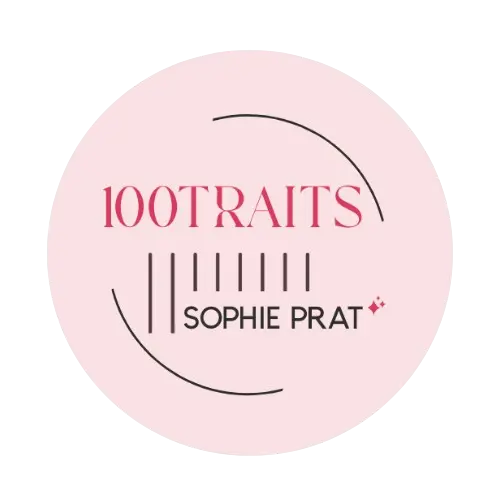 Logo 100TRAITS Sophie Prat – Formation entrepreneuriale et accompagnement holistique.